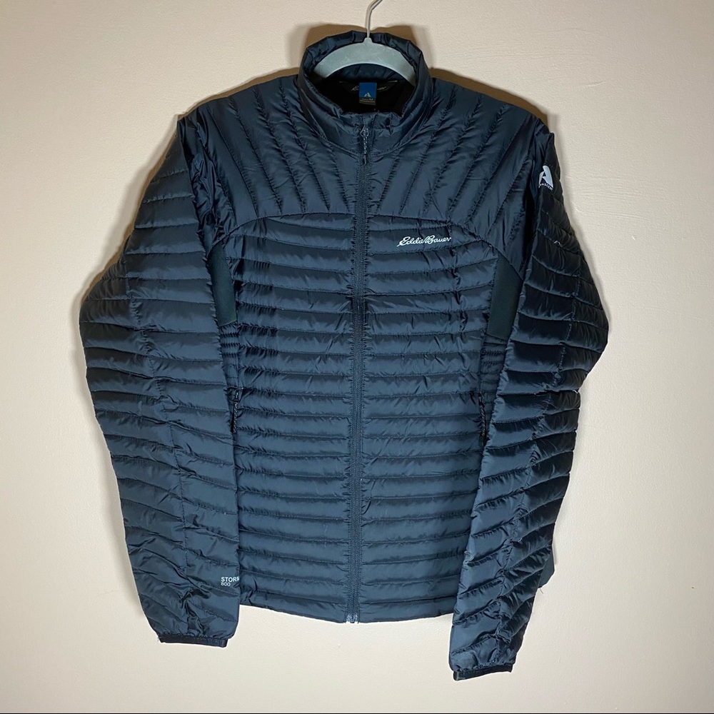 Eddie Bauer Microtherm Storm Down Black Jacket 800